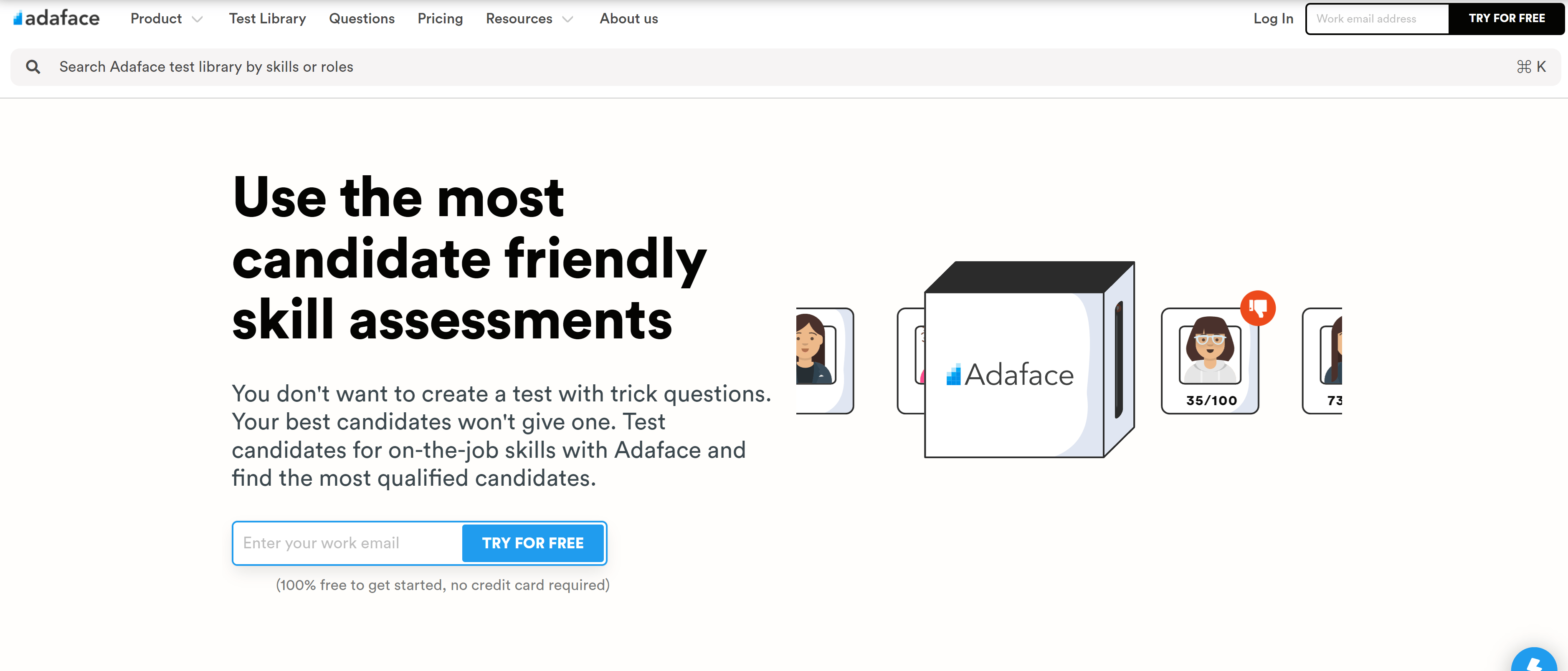 Adaface: Automated Testing of Java Skills of Candidates