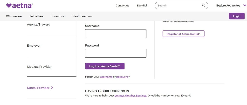 Aetna Dental Provider Login